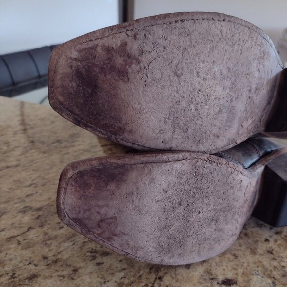 Liberty black butterfly inlay cowboy boots size 8 - Picture 10 of 13